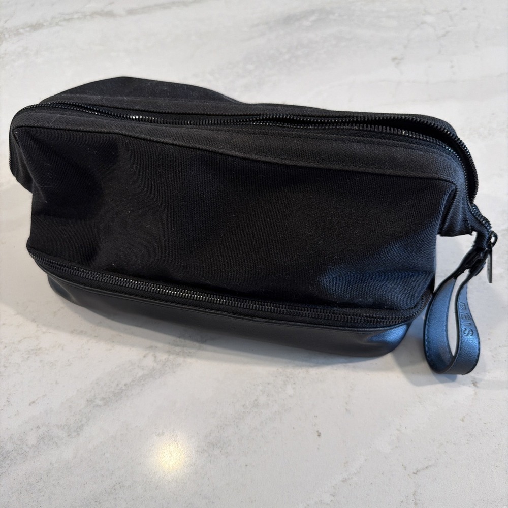 Beis Dopp Kit Bag Toiletry Men Women Travel Essential 2 Compartments Black